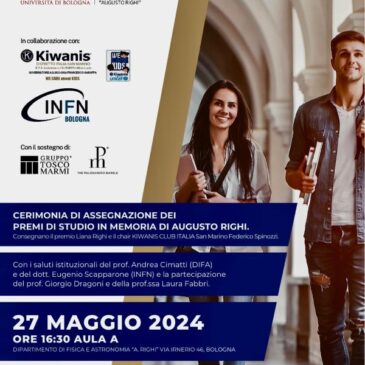 Dal Chair “Borsa di studio A. Righi” Federico Spinozzi – Evento del 27 maggio 2024