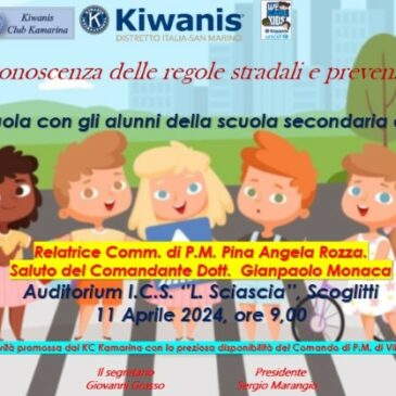 KC Kamarina – Incontro a scuola sulla sicurezza stradale