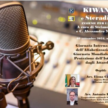 Kiwanis e Steradiodj – Giornate dell’Alfabetizzazione e della Protezione dell’istruzione dagli attacchi