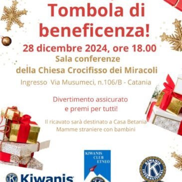 KC Catania Est, KC Etneo e KC Paternò – Tombola di beneficenza