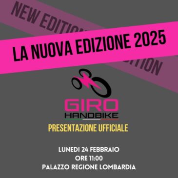 Dal Chair Hand Bike M.F. Mosca – Presentazione del programma del Giro 2025