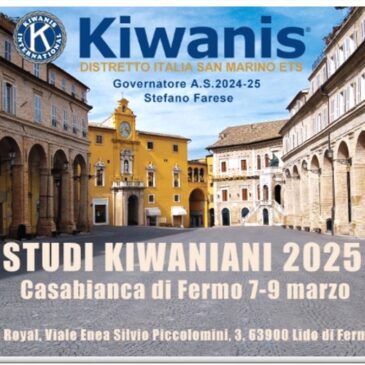 Dalle Chairmen Studi Kiwaniani 2025, Anna Maria Borgonsoli e Clara Renzi – Report 8 marzo Casabianca di Fermo