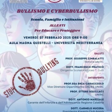 KC Agorà Reggio Calabria – Giornata contro il Bullismo e il Cyberbullismo