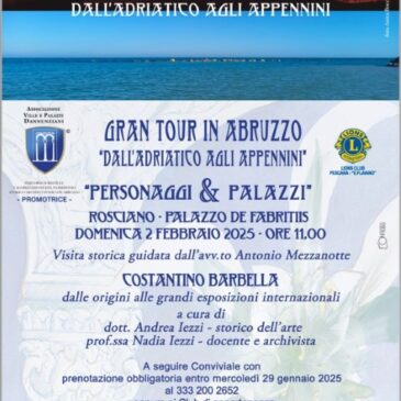 KC Pescara – Partecipazione in interclub all’iniziativa culturale “Personaggi e Palazzi”